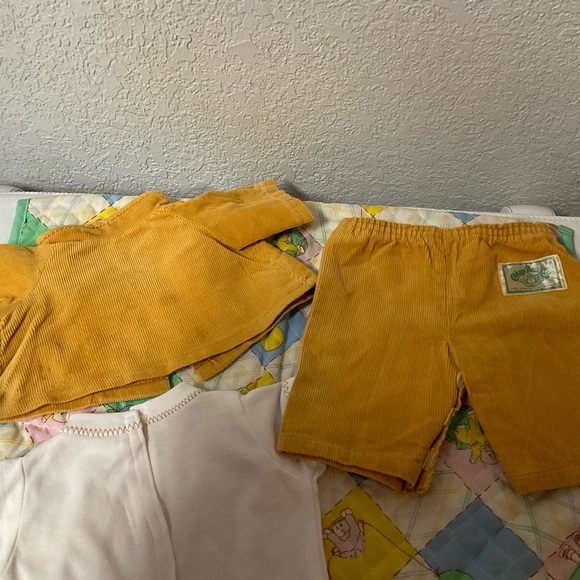 Vintage Cabbage Patch Kid Boys Corduroy Outfit W/ Teddy Bear Appliqué & T Shirt - Picture 5 of 9